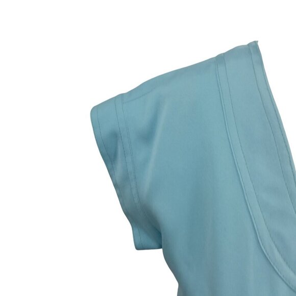 Vintage Verdas Blue Maxi Cap Sleeve Empire Waist Dress Size XS Juliet Princess - Picture 7 of 15